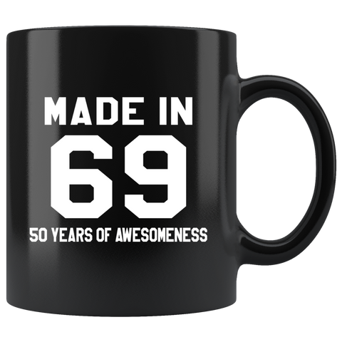 Made In 69 11oz Black Mug