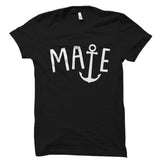 Bridesmaid Mate Anchor Design Shirt