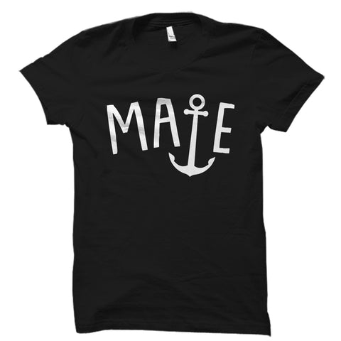Bridesmaid Mate Anchor Design Shirt