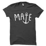 Bridesmaid Mate Anchor Design Shirt