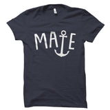 Bridesmaid Mate Anchor Design Shirt