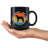 Best Borzoi Dad Ever 11oz Black Mug