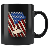 American Snowmobile 11oz Black Mug