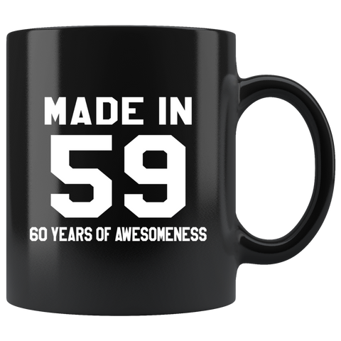 Made In 59 11oz Black Mug