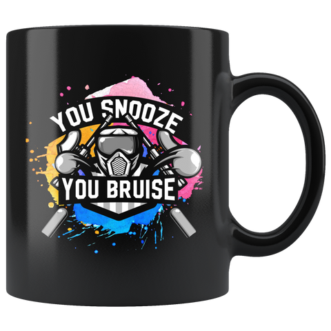 You Snooze You Bruise - Airsoft 11oz Black Mug