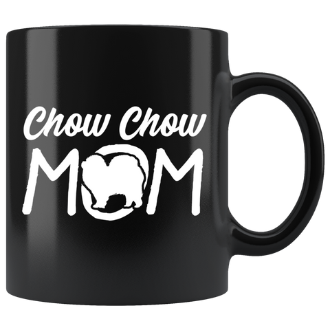 Chow Chow Mom 11oz Black Mug