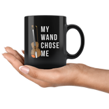 My Wand Chose Me (Violin) 11oz Black Mug