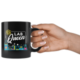 Lab Queen 11oz Black Mug