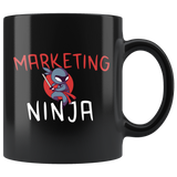 Marketing Ninja 11oz Black Mug
