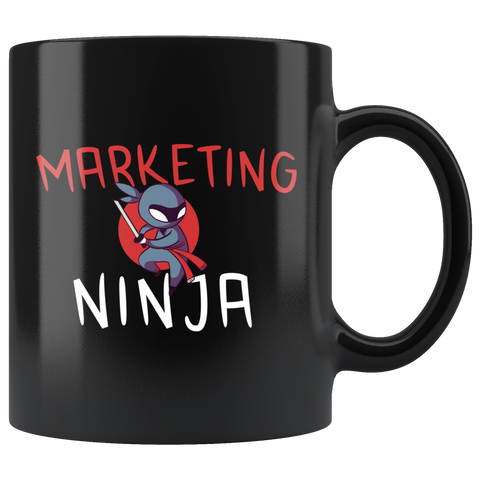 Marketing Ninja 11oz Black Mug