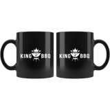 King Of Bbq 11oz Black Mug