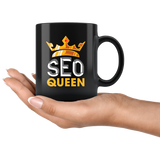SEO Queen 11oz Black Mug