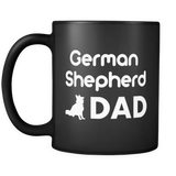 German Shepherd Dad Black Mug