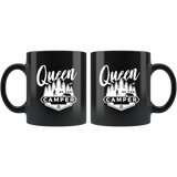 Queen of the Camper 11oz Black Mug