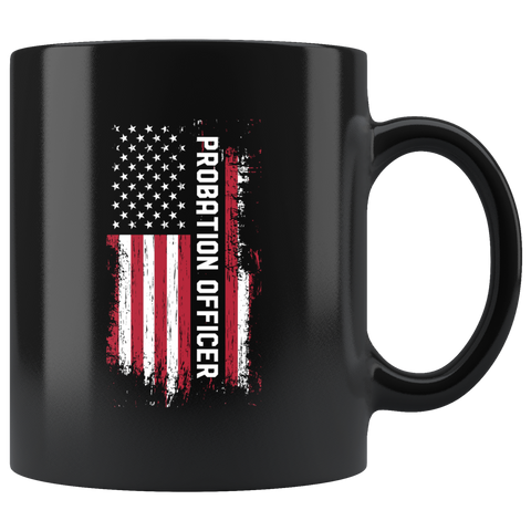 Probation Officer 11oz Black Mug