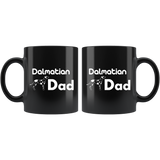 Dalmatian Dad 11oz Black Mug