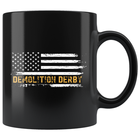 Demolition Derby 11oz Black Mug