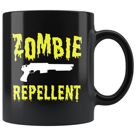 Zombie Repellent 11oz Black Mug