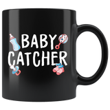 Baby Catcher 11oz Black Mug