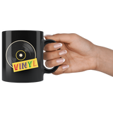 Vinyl 11oz Black Mug