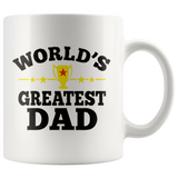 World's Greatest Dad 11oz White Mug