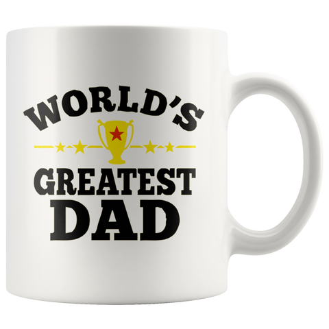 World's Greatest Dad 11oz White Mug