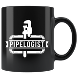 Pipelogist 11oz Black Mug