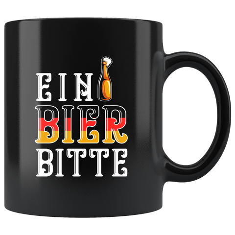 Ein Bier Bitte 11oz Black Mug
