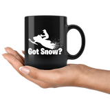Got Snow? - Snowmobile 11oz Black Mug