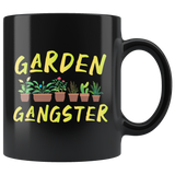 Garden Gangster 11oz Black Mug