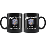 KOALA-FIED Web Designer 11oz Black Mug
