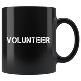 Volunteer 11oz Black Mug