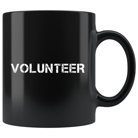 Volunteer 11oz Black Mug