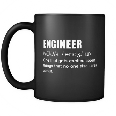 Engineer Definition Black Mug
