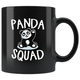 Panda Squad 11oz Black Mug