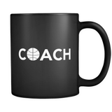 Basketball Coach Black Mug