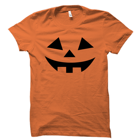 Scary Carved Pumpkin Halloween Shirt