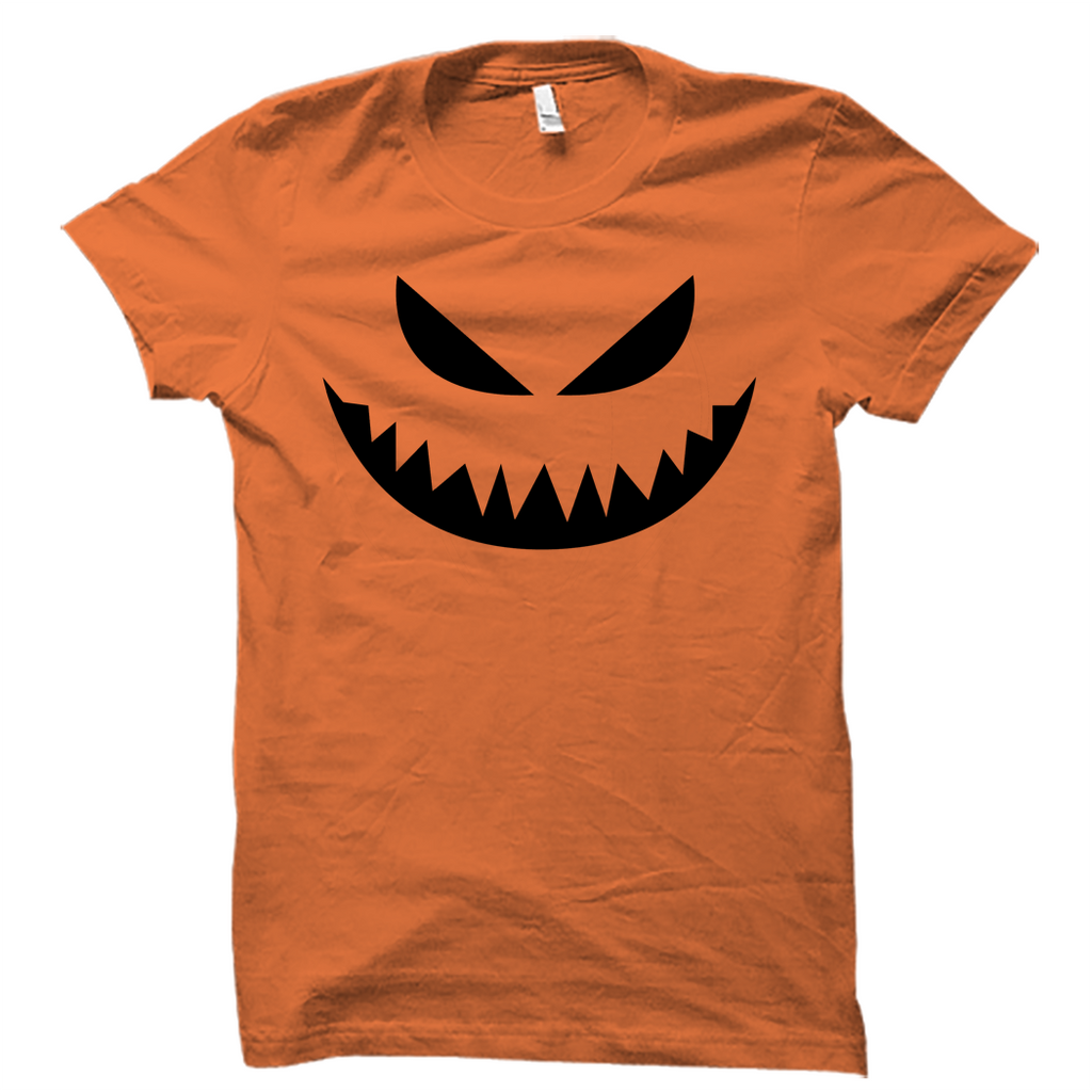 Creepy Carved Pumpkin Halloween Shirt