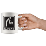 Game Over White Mug