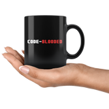 Code-Blooded 11oz Black Mug