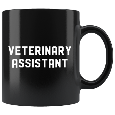 Veterinary Assistant 11oz Black Mug