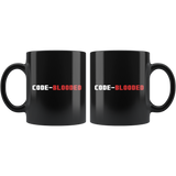 Code-Blooded 11oz Black Mug
