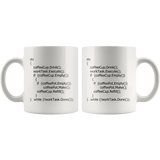 Coffee Programming Code  11oz White Mug