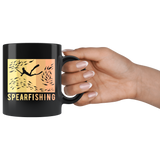 Spearfishing 11oz Black Mug