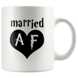 Married AF White Mug