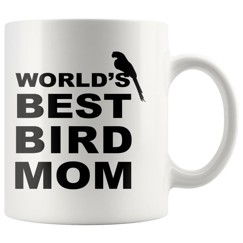 World's Best Bird Mom 11oz White Mug
