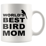 World's Best Bird Mom 11oz White Mug