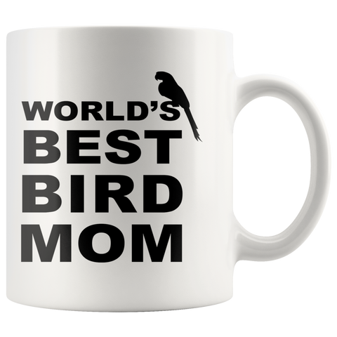 World's Best Bird Mom 11oz White Mug