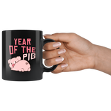 Year Of The Pig 11oz Black Mug