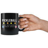 Pickleball. Make Retirement Great Again 11oz Black Mug